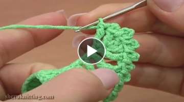 Complex Crochet Stitch Leaf Shape Picots