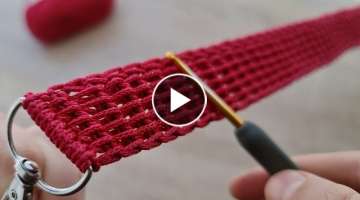 Super Easy Crochet Knitting Belt Bag Handle Making 