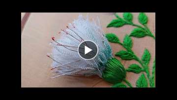 Most Beautiful 3D Flowers With New Trick|Latest Hand Embroidery