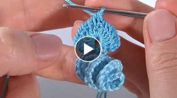 CROCHET BEAUTY/ 3D Crochet/ Crochet Flower Leaves Petals