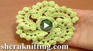 Crochet Spiral 6-Petal Flower Part 1 of 2