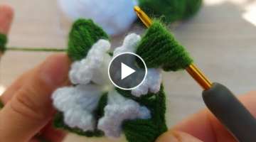 Super easy crochet tulip 
