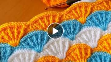 Super esay tunisan knitting Crochet beybi blanket Tunus işi örgü modeli pattaniye modeli