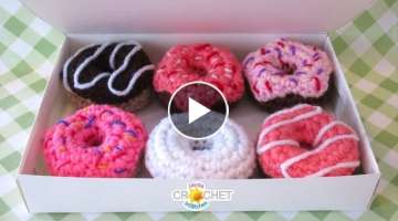 Pretty Little Donuts (Doughnuts) - Crochet Pattern & Tutorial
