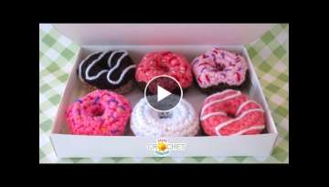 Pretty Little Donuts (Doughnuts) - Crochet Pattern & Tutorial