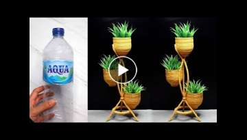 Plastic Bottle Flower Vase DIY Ideas | Home Decor | Ide Kreatif Rak dari Botol Plastik Bekas