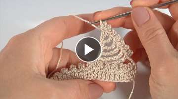 CROCHET CROWN PATTERN/3 CROCHET TRIMS+3 CHARTS /Complex stitches/ Crochet TRIM BORDER EDGE #croch...