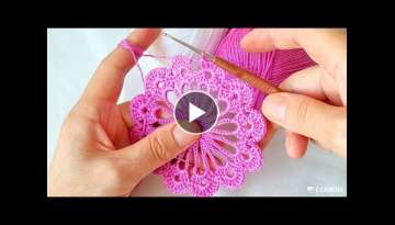 Muhteşem tığ işi örgü dantel motif modeli Knitting Crochet