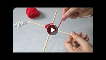 It's so Beautiful.Amazing Hand making flower design trick. Hand making Decoration idea at Home