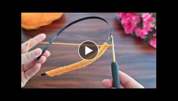 Wow!! How to make a crochet eye-catching crown? Tığ işi göz alıcı taç nasıl yapılır?