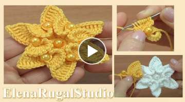 Crochet Flower Designs/ CROCHET FLOWER PATTERN FREE