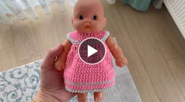 87# Oyuncak bebek elbisesi örüyoruz