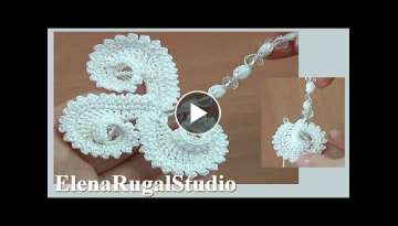 Crochet Element With Crystal Beads Tutorial 76 DEMO