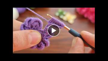 YOU WILL LOVE THIS How to make super beautiful very easy crochet flower rose. Tığ işi çiçek ...