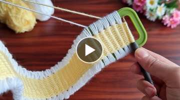 Wow! super idea how to make eye catching crochet hair band ✔Süper fikir göz alıcı tığ iş...