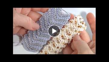 YOU MUST CROCHET IT/Very FAST and Very BEAUTIFUL/Crochet with BEADS/Lace Ribbon