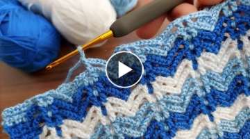 super easy crochet two way pattern