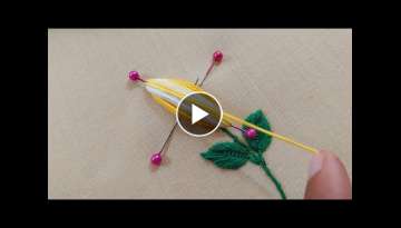 Amazing design with new trick|super easy hand embroidery