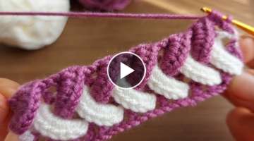 Super Easy Crochet Knitting - Tığ İşi Çok Güzel Çok Kolay Örgü Modelinin Yapımı