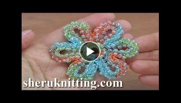 How to Crochet 6-Petal Beaded Flower