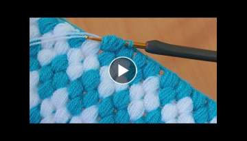 easy and stylish puff crochet / kolay ve şık puf tığ işi