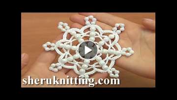 Crochet Beaded Snowflake How to/CROCHET WITH BEADS