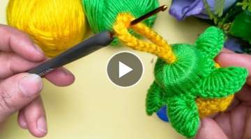 Wow!! Super easy very useful crochet knitting motif | Recycle bottle caps