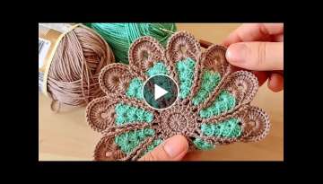 Muhteşem Knitting krochet bardak altlığı supla yapımı Örgü modeli