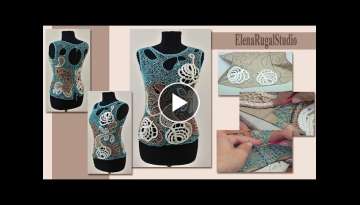 Step by Step Crochet Irish Lace Blouse