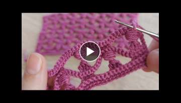 Tığ işi tek renk çok güzel örgü modeli how to crochet knitting model