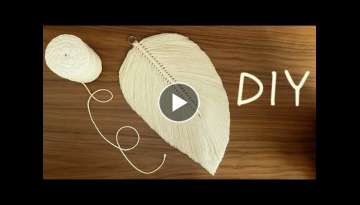 Como Fazer Uma Pena Com Barbante - String Feather - DIY - Macrame - Tutorial - Decoração
