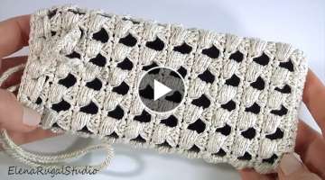 Popular Crochet 3D Stitch/ CROCHET EASY MOBILE CELL PHONE Case Cover Holder#crochet3d #crocheting