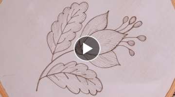 Super easy, simple and elegant flower design l Modern flower hand embroidery tutorial
