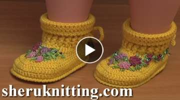 Crochet Baby Ugg Boots Video Tutorial 
