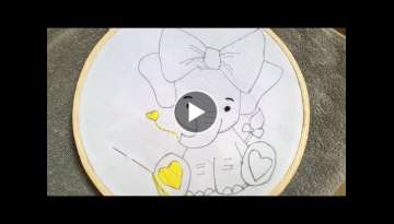New easy and beautiful hand embroidery designs 2019/ Elephant 