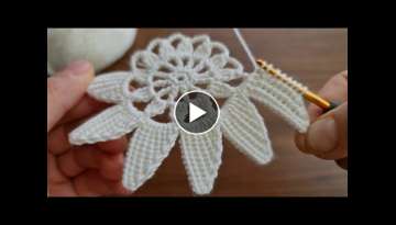 Super Easy Beautiful Tunusian Flower Crochet Pattern 
