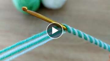 Super Very Very Easy Tunisian Crochet Knittin Model Yapımı Çok Kolay Tunus İşi Örgü Yelek ...