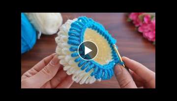 Wow!!! how to make eye catching crochet ✔ Super easy Very useful crochet decorative basket maki...