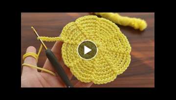 MUY HERMOSO! Super easy How to crochet a coaster supla.Çok Kolay Tığ İşi Supla Bardak Altlı...