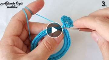 very easy to make flower elastic buckle making