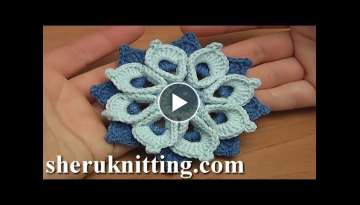 Crochet Double Layers Flower/ HOW TO CROCHET