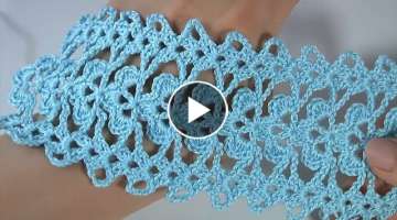 Crochet Lace Pattern/ Crochet Lace BORDER/ CROCHET CHART
