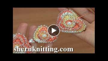 How to Crochet Hearts - Tutorial/Crochet with Beads/ EARRINGS CROCHET
