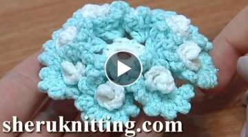 Crochet Flower With Small Spirals