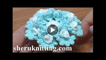 Crochet Flower With Small Spirals