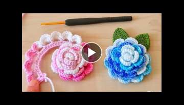 Knitting Crochet Rose 