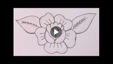 Easy hand embroidery, Hand embroidery beautiful & simple flower tutorial, Flower embroidery stitc...