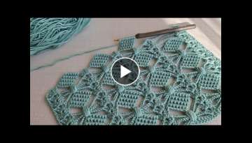 Wow!. Amazing! Super Easy 3D how to make eye catching crochet/Everyone who saw it loved it.Muhte�...