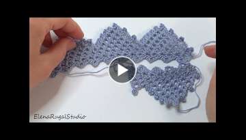 Crochet Tape LACE BORDER TRIANGLE Edge/CROCHET KNITTING/Filet knitting