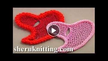 Needle Lace Heart Romanian Cord Crochet /Brussels Stitch Filling Single Buttonhole Stitch